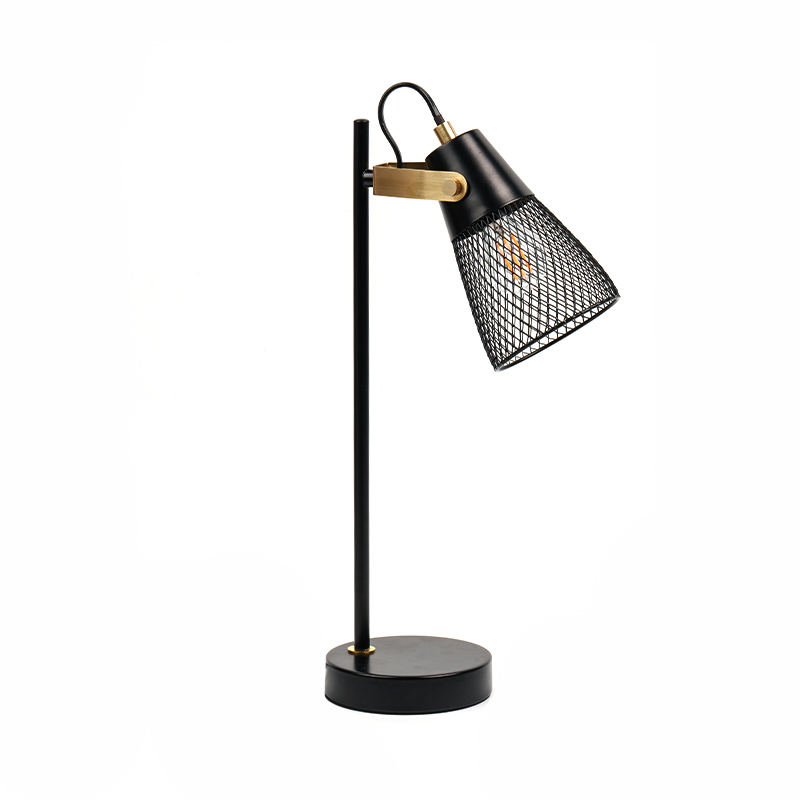 فندق غرفة نوم المعدن جوفاء الجدول مصباح