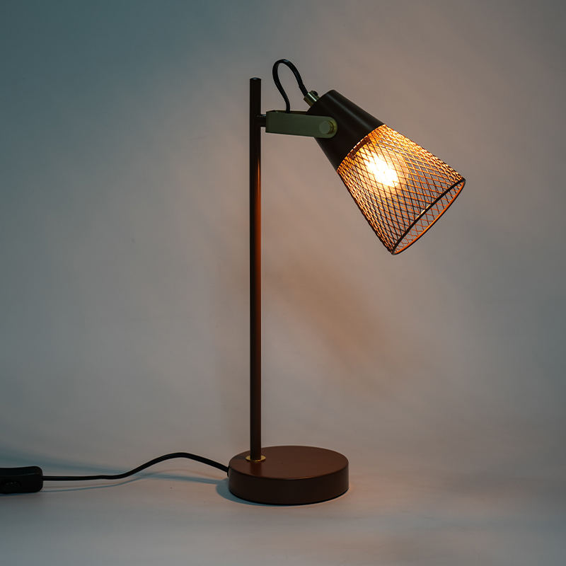 فندق غرفة نوم المعدن جوفاء الجدول مصباح