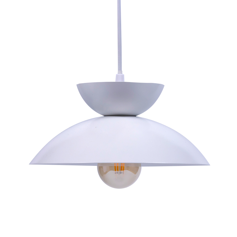 الثريا المعدنية ذات الطبقات البيضاء البسيطة